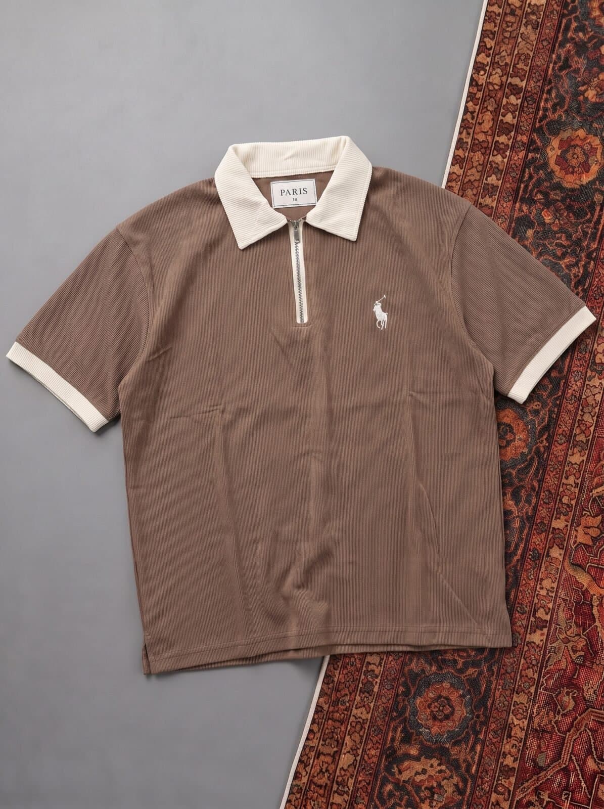 HALF-ZIP CASUAL POLO-CP01