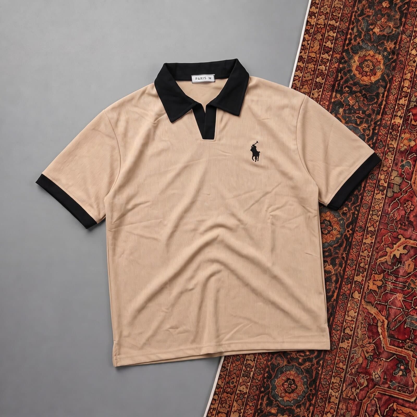 CONTRAST COLLAR POLO-CT04