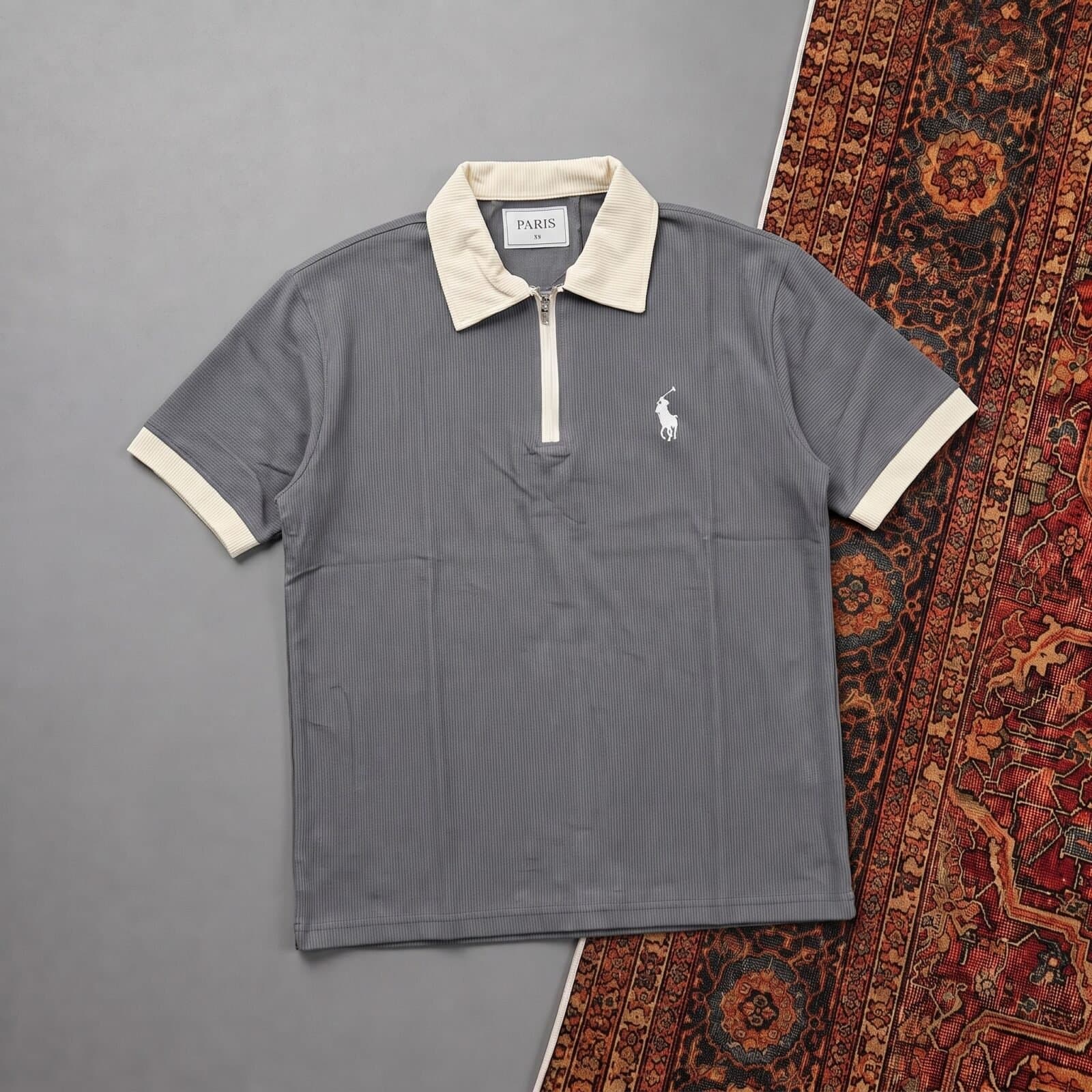 HALF-ZIP CASUAL POLO-CP03